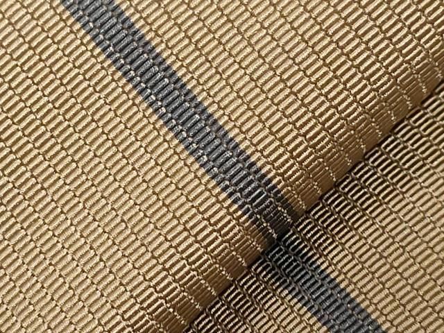 平和屋着物○男性 本場筑前博多織 角帯 生壁色 西村織物謹製 博多金