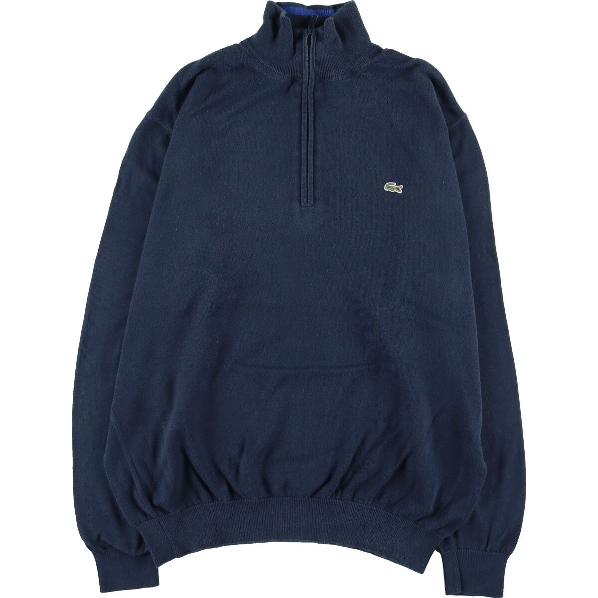 古着 ラコステ LACOSTE コットンニットハーフジップセーター メンズL/eaa395531