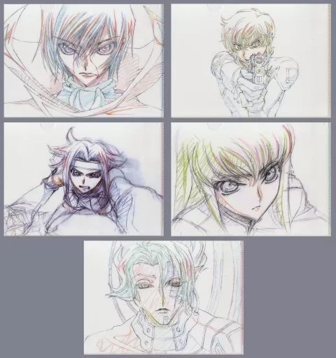 中古】クリアファイル 場面写 原画クリアファイルセット(5枚組