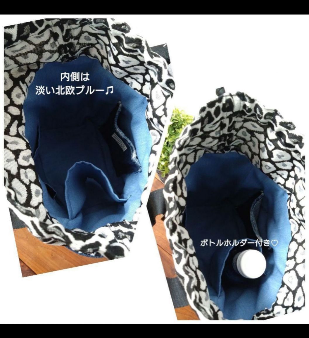 DENIM✖️Leopard 巾着ToteBAG⚮̈