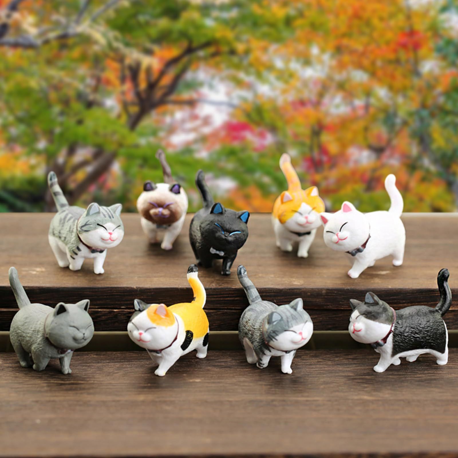 数量限定】ミニチュア 18PCS 動物 置き物 インテリア ネコちゃん