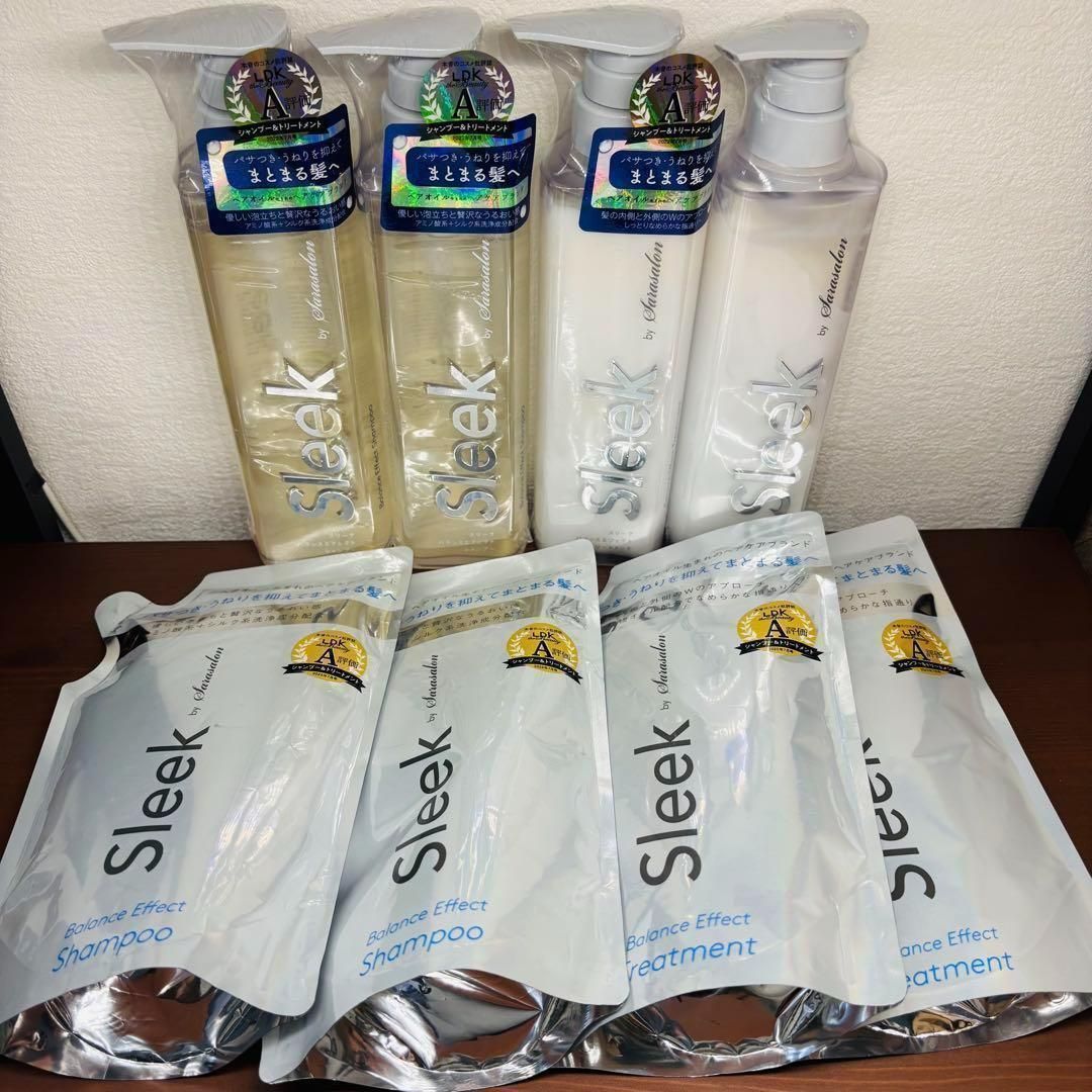 スリークbyサラサロン バランスエフェクト シャンプー＆トリートメント 8点セット