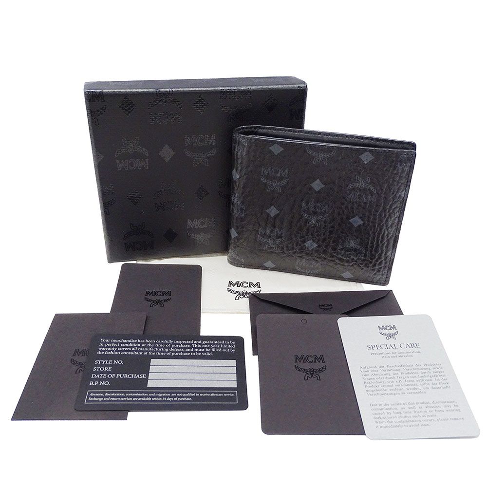 良品 定番人気 MCM エムシーエム 2つ折財布 ヴィセトス 黒 メンズ 新生活 楽天市場】MCM 財布 メンズ エムシーエム 二つ折り札入れ ID