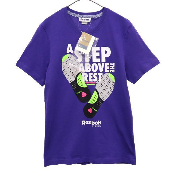 未使用 リーボッククラシック プリント 半袖 Tシャツ M パープル Reebok CLASSIC クルーネック メンズ 【中古】 【230413】  メール便可 - メルカリ