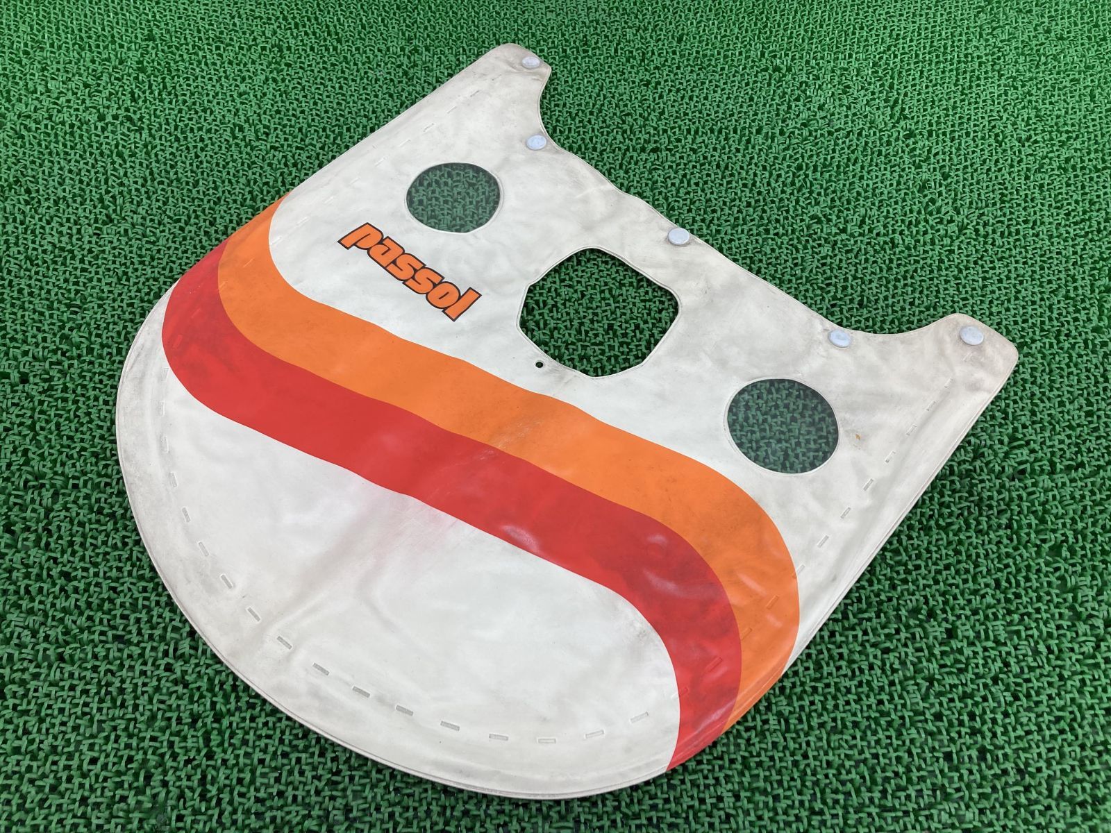 パッソル タレ ヤマハ 純正 中古 バイク 部品 2E9 Pasｓol 風防 スクリーン フェアリング用スカート 当時物 車検 Genuine