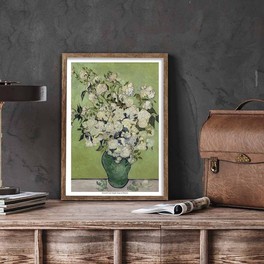 アートポスター A3 Vincent Van Gogh ゴッホ 花瓶のバラ 名画