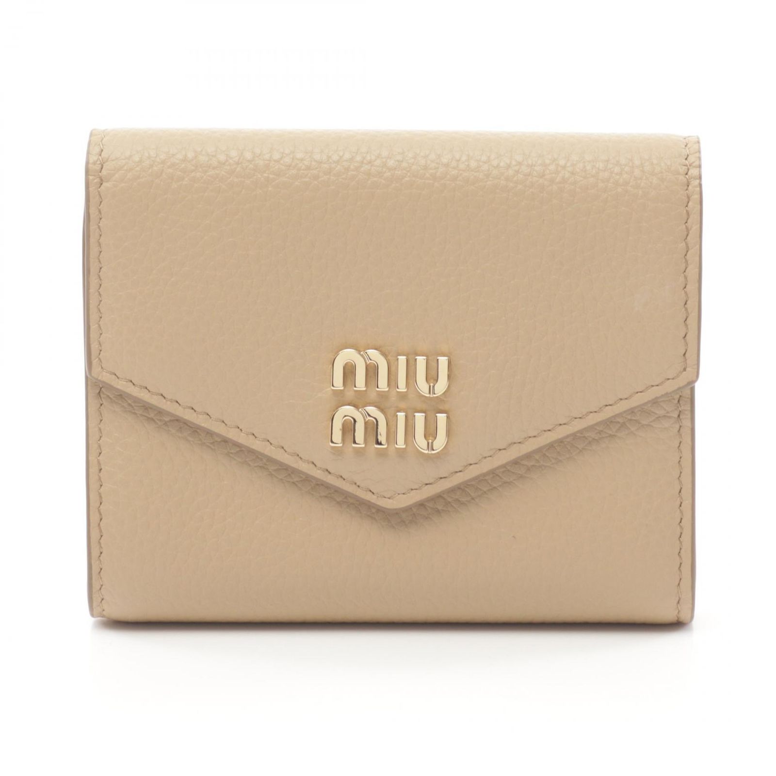 ミュウ ミュウ Miu Miu 三つ折り財布 VIT DAINO スクエア