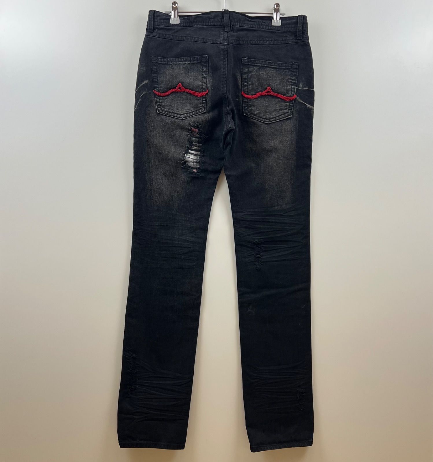 IN THE ATTIC y2k grunge studs damaged denim pants L インジ