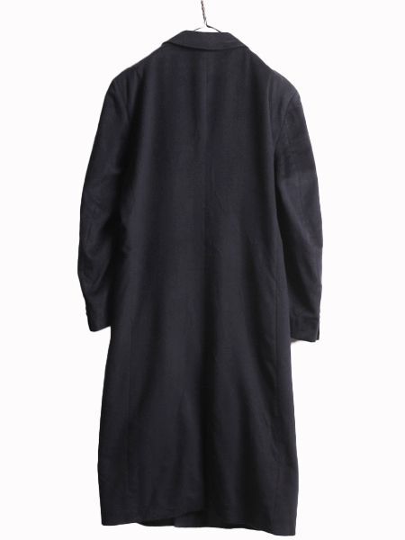 LARDINI ウールフランネルソリッド チェスターコート 総裏仕立て