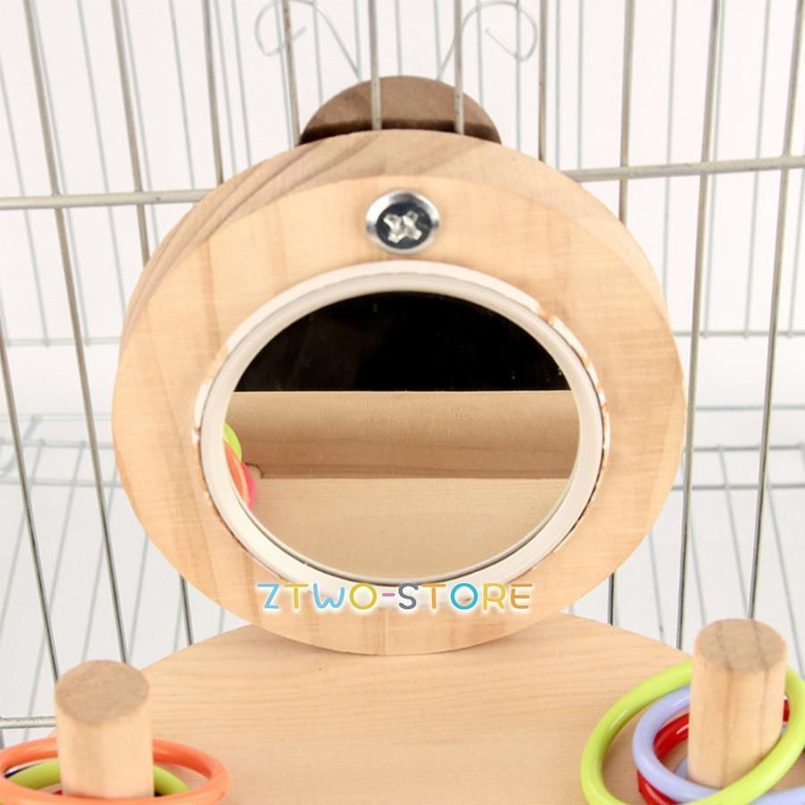 木製ケージ止まり木付き【未使用】 鳥用止まり木 - Amazon.co.jp