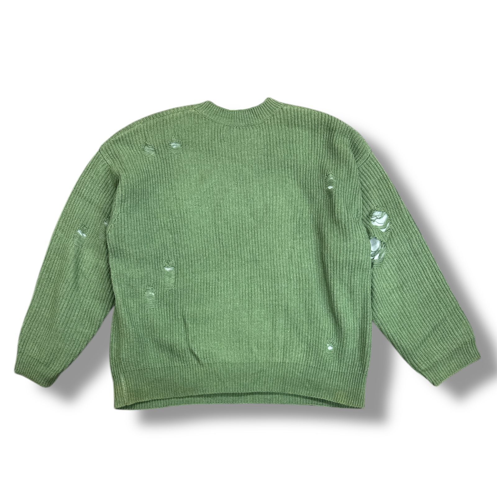 参考上代39600円 DAIRIKU 20AW Layered Damage Knit レイヤード