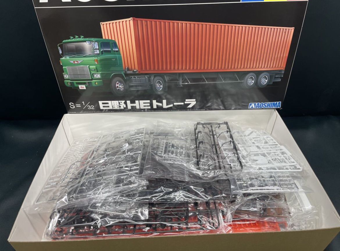 アオシマ HEAVY FREIGHT 日野 HEトレーラ 1/32 Vol.19
