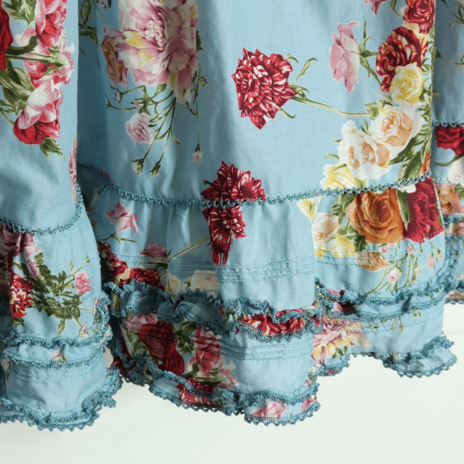 極美品】ピンクハウス☆2021春カタログ掲載！かぶせ段々ローンスカート