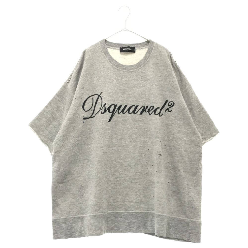 DSQUARED2 (ディースクエアード) 21SS スタッズ付き 半袖 スウェット 