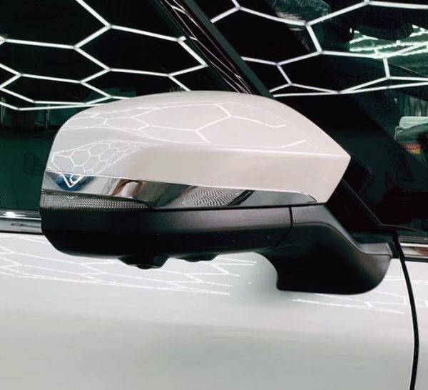 高品質 トヨタ アルファード/ヴェルファイア 40系 2023- サイド カーボンデザイン ドアミラー デコレーション フレーム 2P 3色選択
