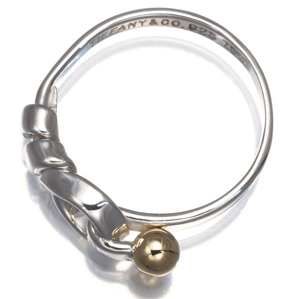 ティファニー リング フック&アイ 12号 シルバー 925/K18YG #174791