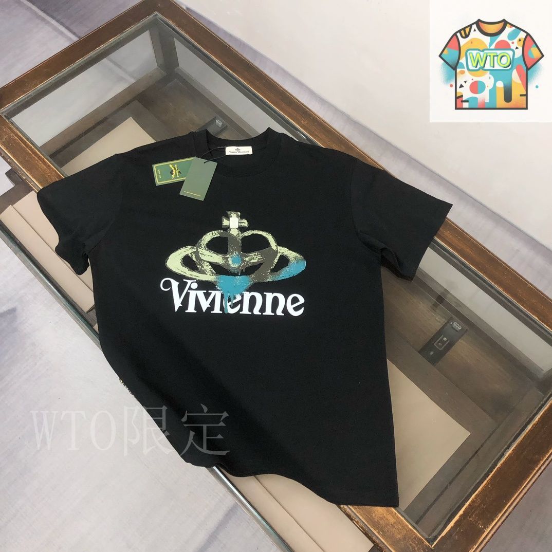 今日特価】Vivienne Westwood 2025 春夏 男女同款 半袖円領 T