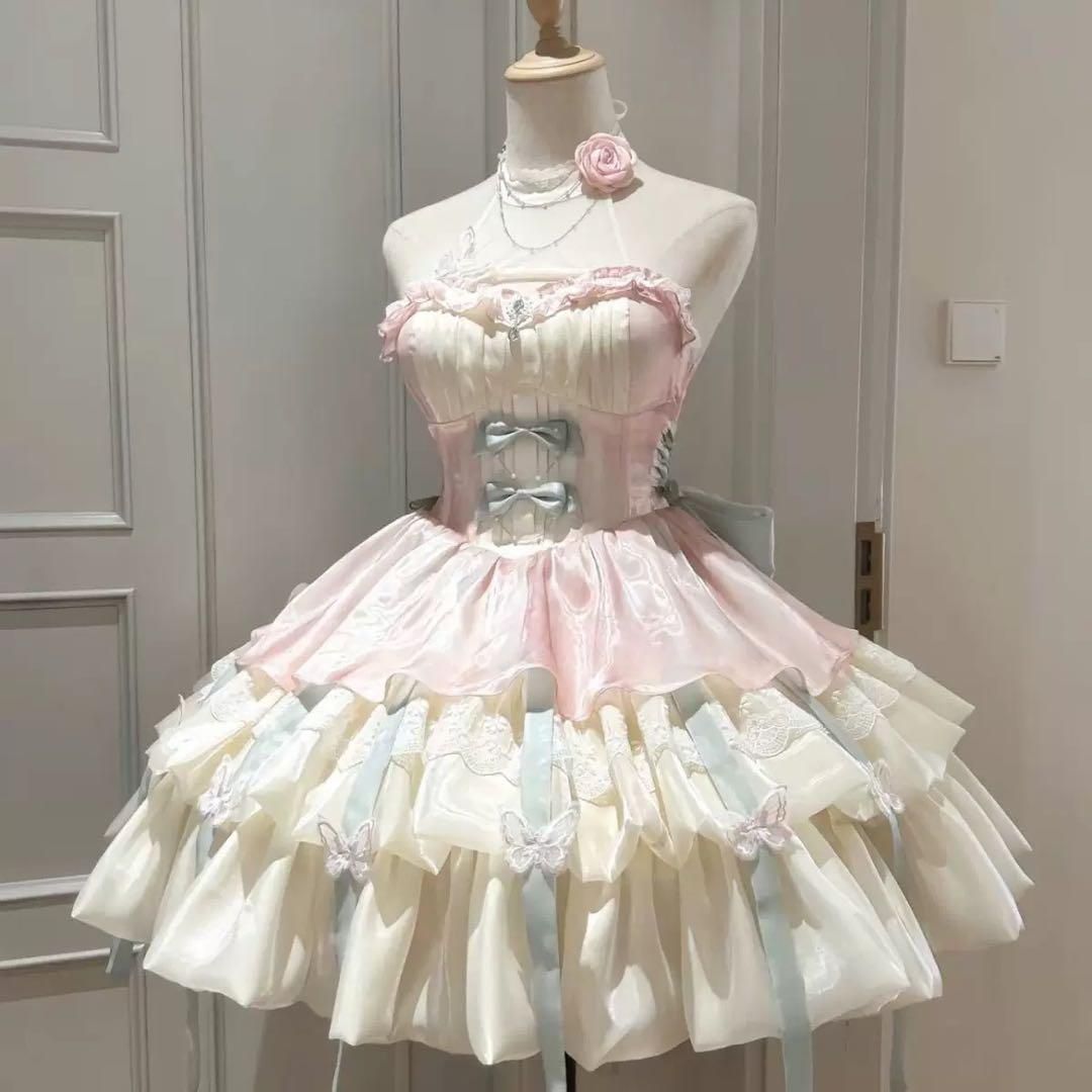 バタフライロリータワンピース??お姫様風で女子会映え