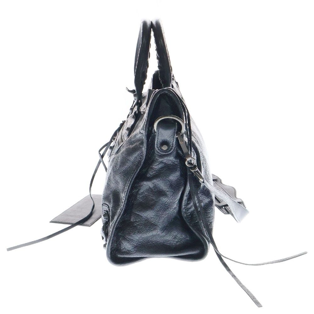 全国送料無料 BALENCIAGA (バレンシアガ) レザー シティ ザ CITY THE バッグ