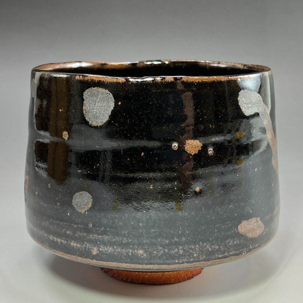 kyoyaki 京焼 木村盛和 造 天目釉々描茶碗 陶磁器 _ 食器 SKLAD-KIRPICHA_RU