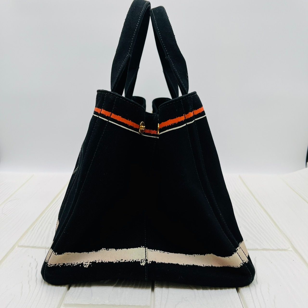 正規品鑑定済】【美品】PRADA プラダ カナパ デニム 春夏はデニム希少