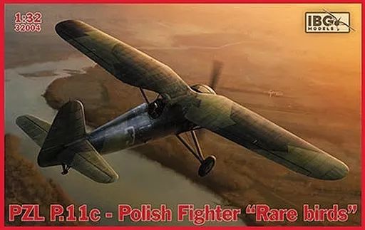 プラモデル 1|32 ポ PZL P.11cガル翼戦闘機 特殊迷彩ナンバー3号機 PB32004