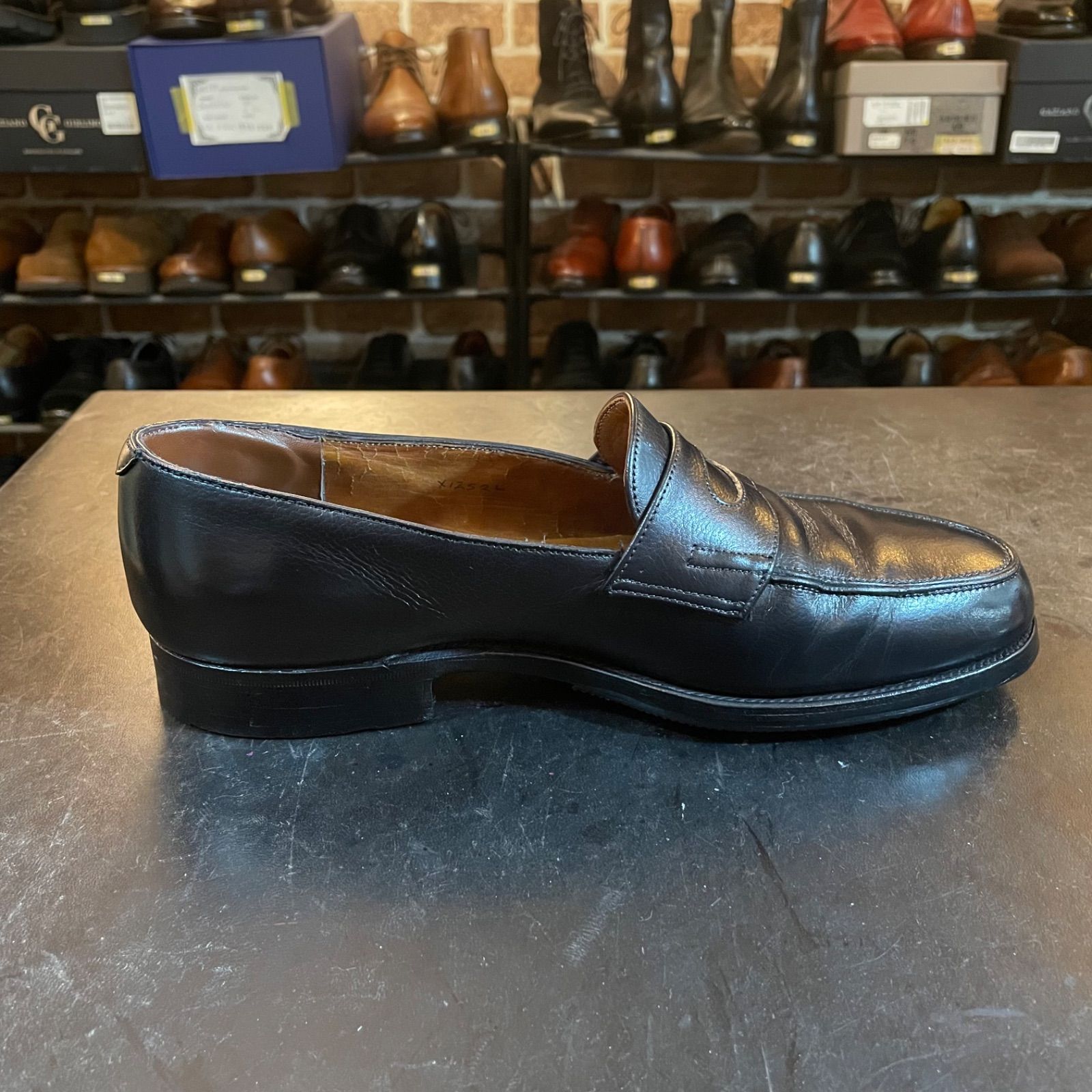 旧ロゴ JOHNLOBB ジョンロブ LOPEZ ロペス ローファー UK6.5E