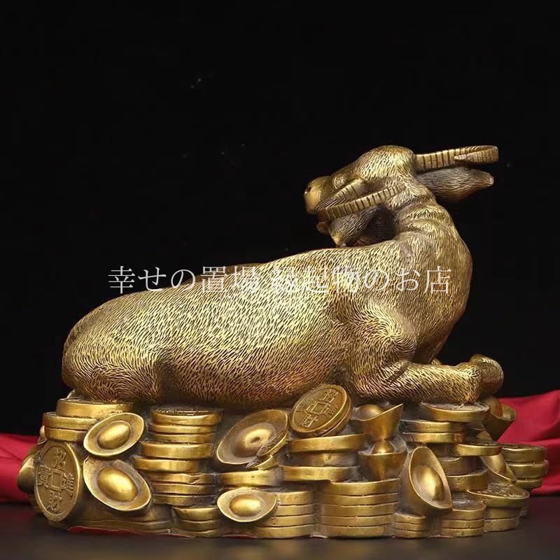 通販 牛の置物 縁起 意味 干支 丑 牛の置物 吉祥 環水作品 高岡