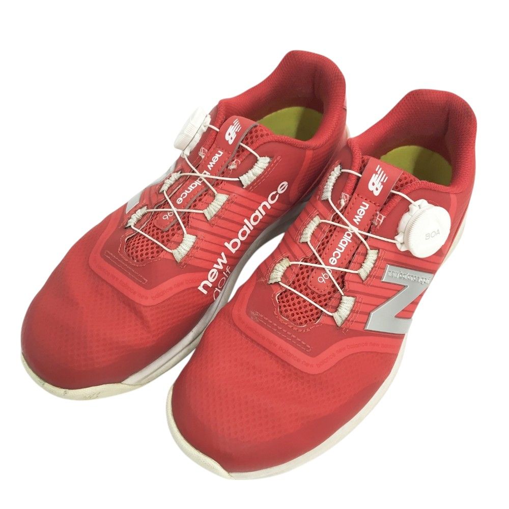 New Balance ゴルフシューズ スパイクレス ネイビー/レッド