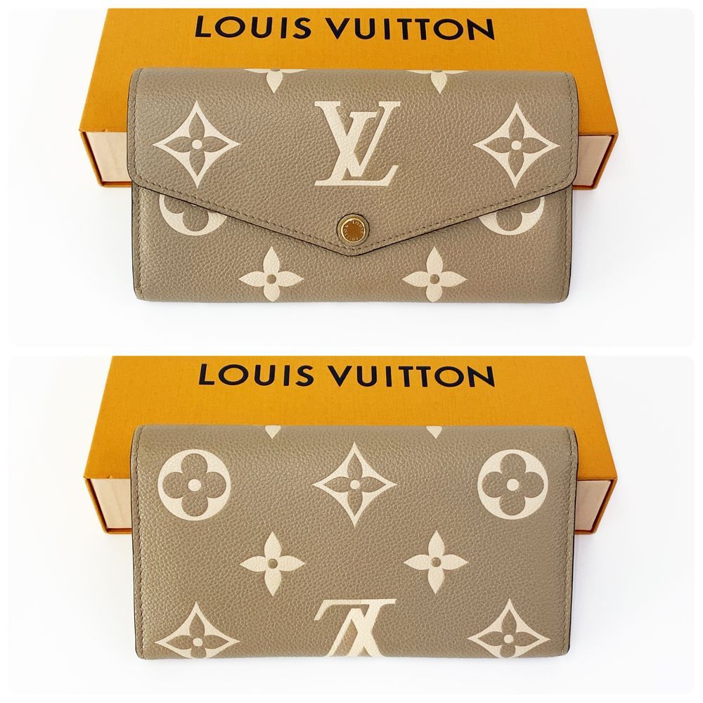 【極美品・箱】ヴィトン　バイカラー　アンプラント　ポルトフォイユサラ　RFID 極美品・箱】ヴィトンバイカラーアンプラントポルトフォイユサラRFID