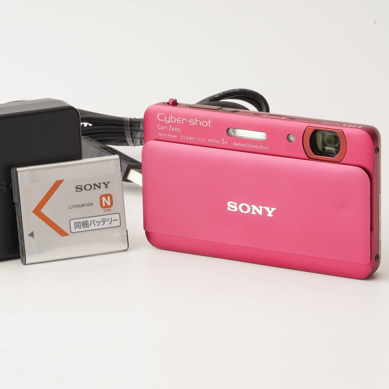 ソニー SONY DSC-TX55 レッド 5x 光学ズーム - メルカリ