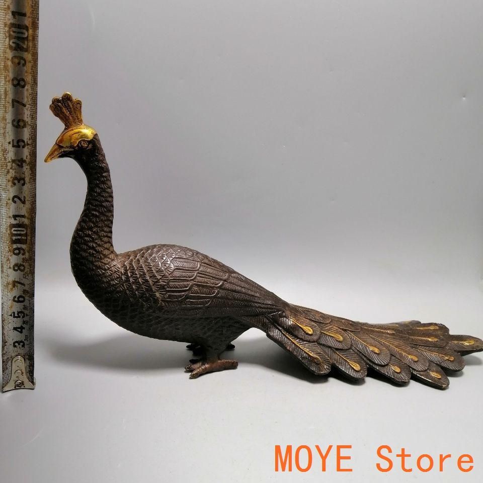 鳳凰 置件 朱雀 置物 金属 工芸品 銅器 装飾品 美術品 鳳凰急須