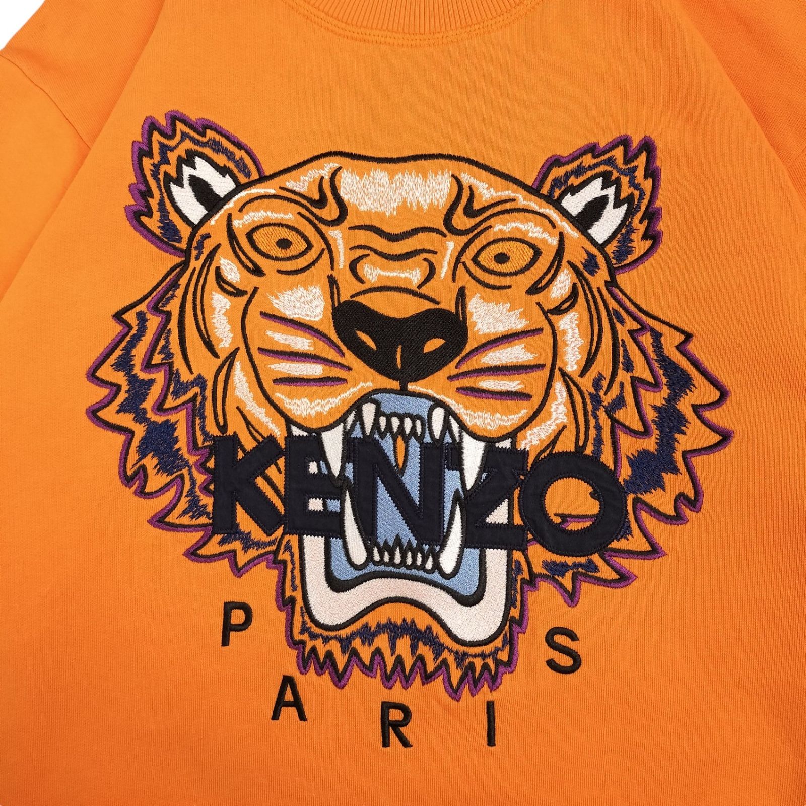 美品 KENZO ビッグロゴ トレーナー 虎刺繍 タイガー M スウェット 美品 KENZO ビッグロゴ トレーナー 虎刺繍 タイガー M スウェット