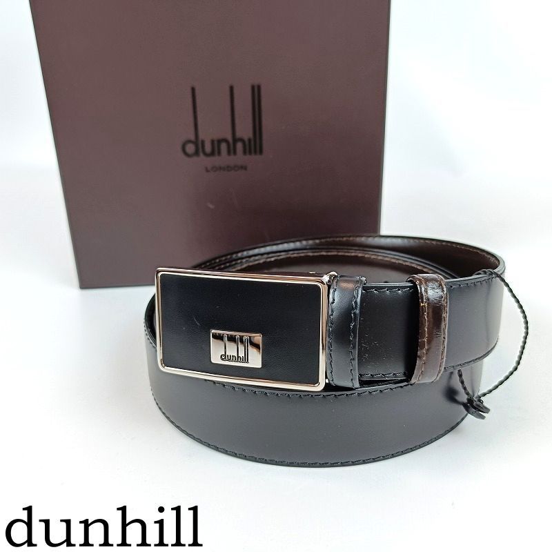 ダンヒル ベルト リバーシブル メンズ dunhill 黒 ブラック 茶色 未