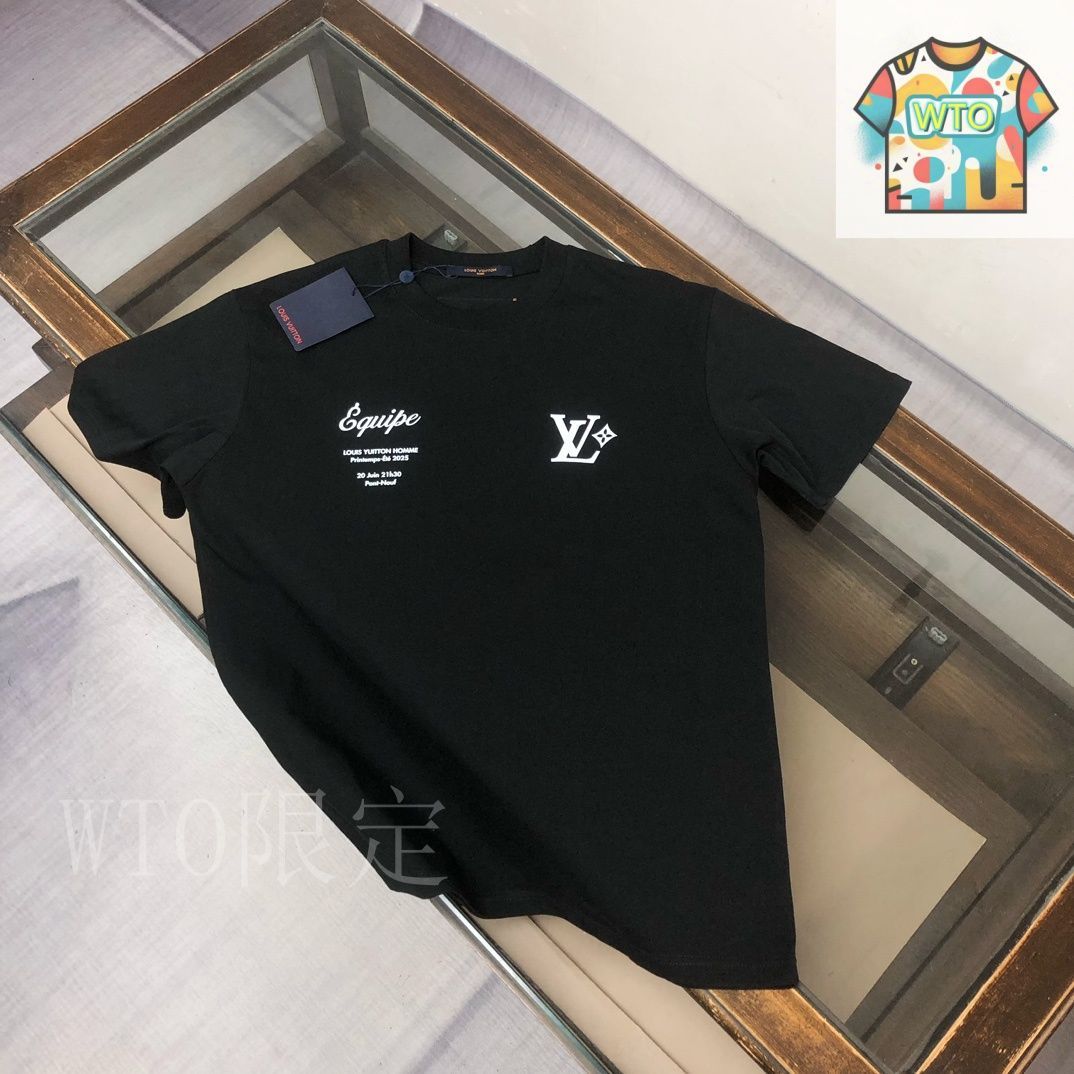 louis vuitton★ ロゴプリント Tシャツ~``M Louis Vuitton ロゴプリント Tシャツ