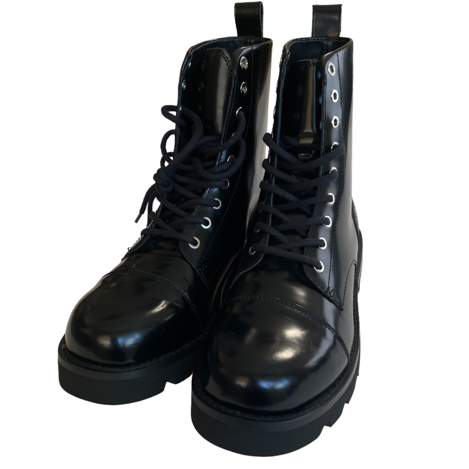 未使用】DIESEL ディーゼル カウブーツ カウレザー ワーキングブーツ 
