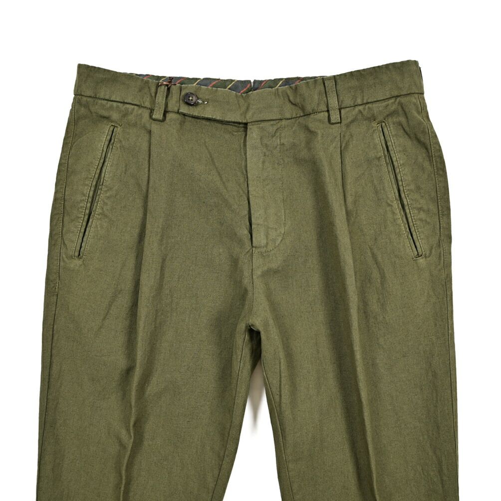 VERSACE イタリア製 2タック チノ スラックス LAMPO size50 BERWICH ベルウィッチ / RETRO THECA スラックス ワンタック