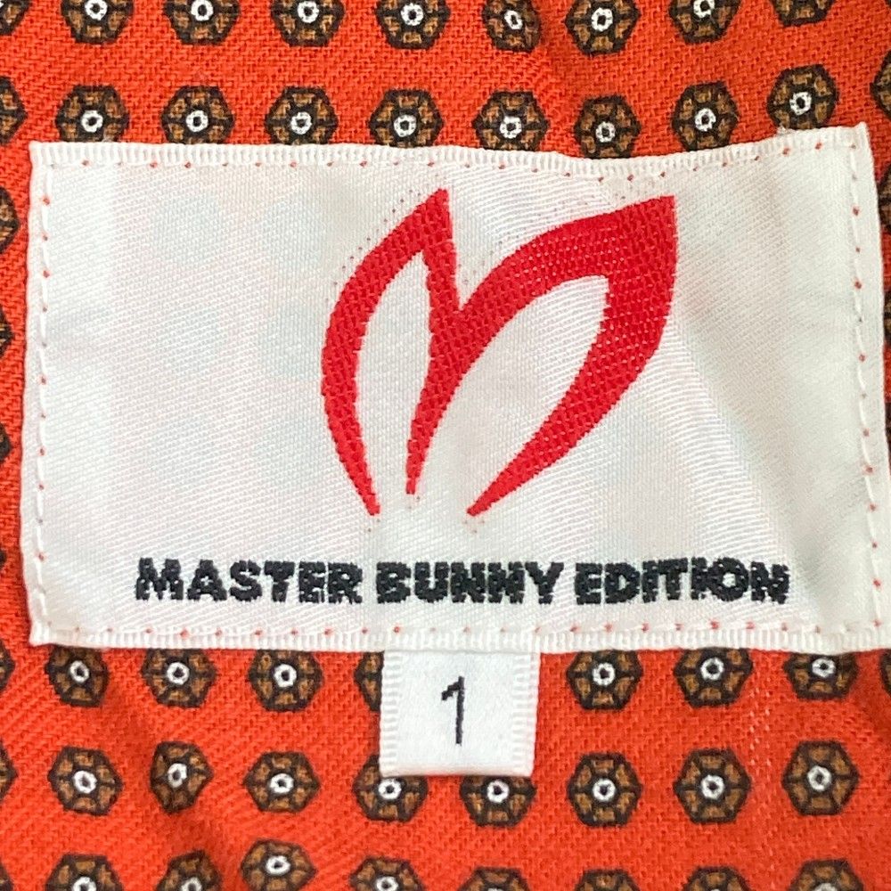 サイズ：1 MASTER BUNNY EDITION マスターバニーエディション コットン プリーツスカート エンブレム総柄 ネイビー系  [240101246855]# ゴルフウェア レディース ストスト - メルカリ