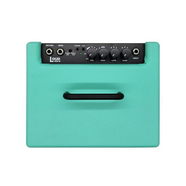 ベース アンプ MODEGEAR LOUD MINI-B グリーン クロス ミニステケーブル 小型 超軽量 低音域もしっかり再 生できる家庭用ベースアンプ