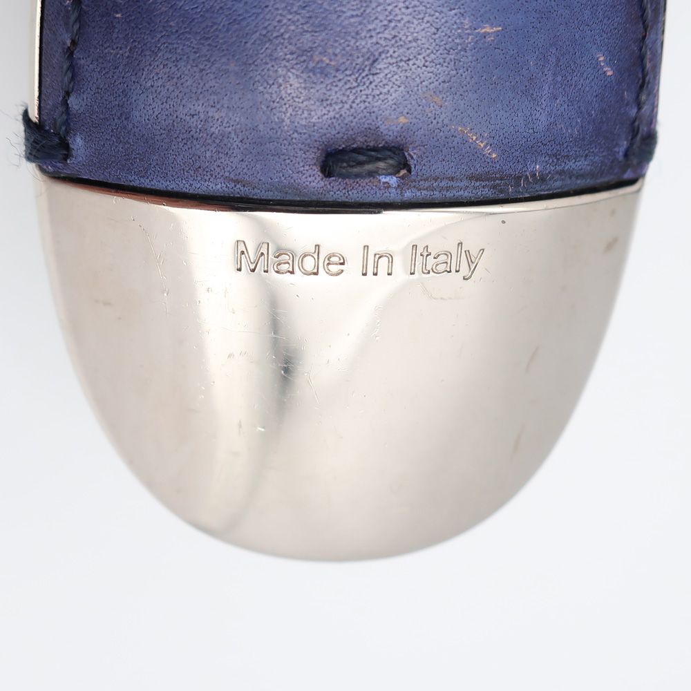 【天白】ベルルッティ 靴べら キーホルダー シューホーン パープル カリグラフィ レザー 雑貨 アクセサリー 小物 ファッション  交換用ひも付き人気商品一覧 通販