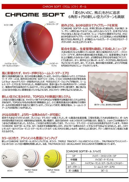 ソフトゴルフボール5ダースセット60個入りCALLAWAY CHROME