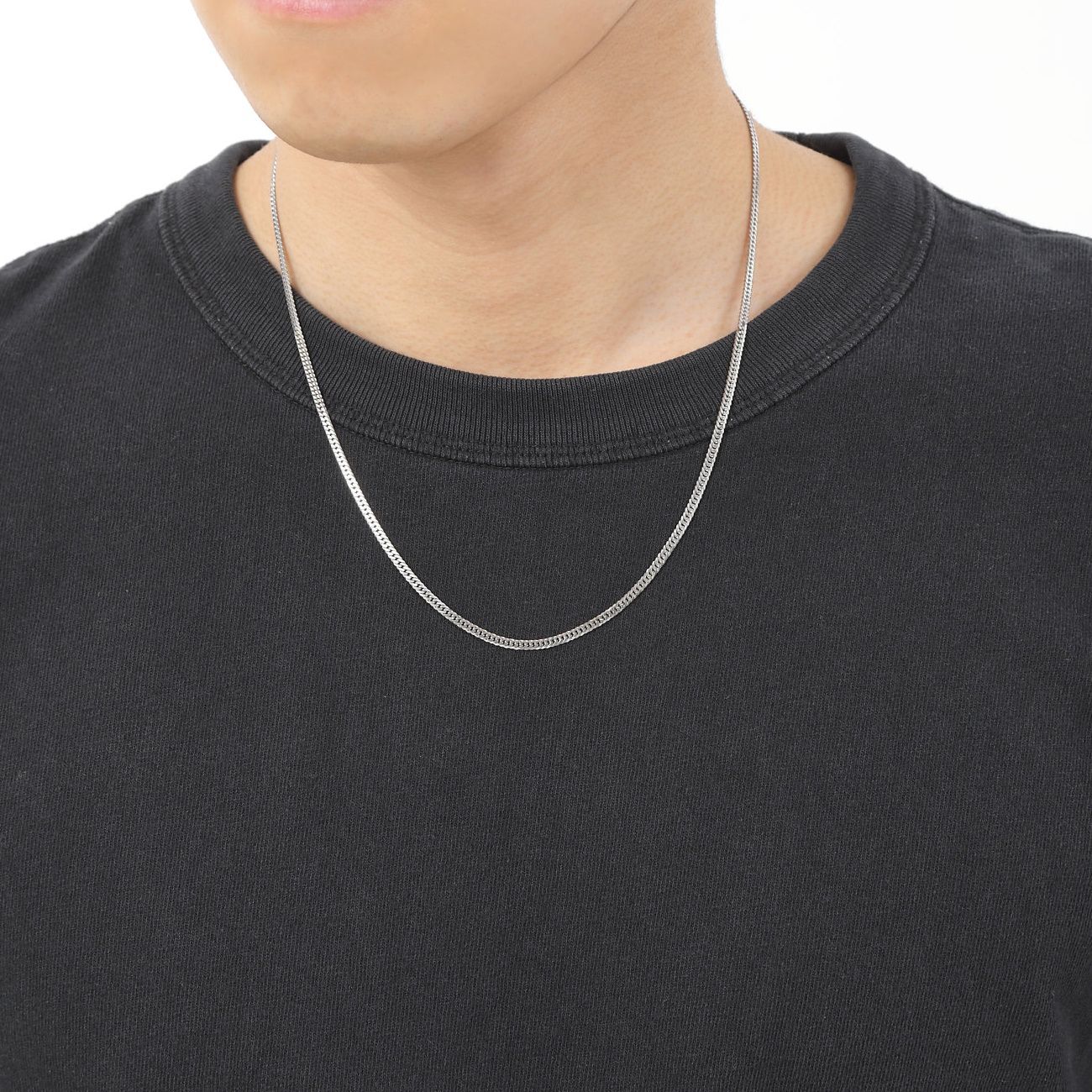 プラチナ 喜平ネックレス 6面 ダブル 11g 50cm 造幣局検定 喜平