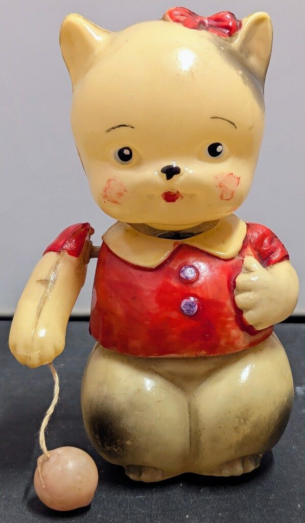 184C 1950年代 オキュパイド チェリーコック人形 ゼンマイ セルロイド 184C 1950年代 オキュパイド チェリーコック人形 ゼンマイ