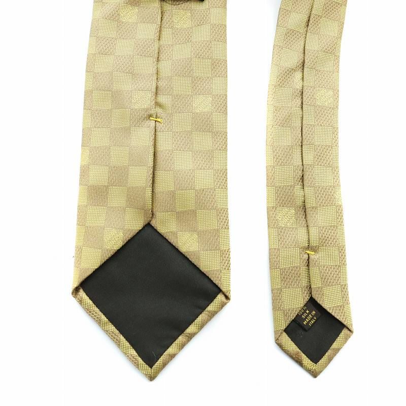 ルイヴィトン LOUIS VUITTON ネクタイ ワイドタイ ダミエ ロゴ
