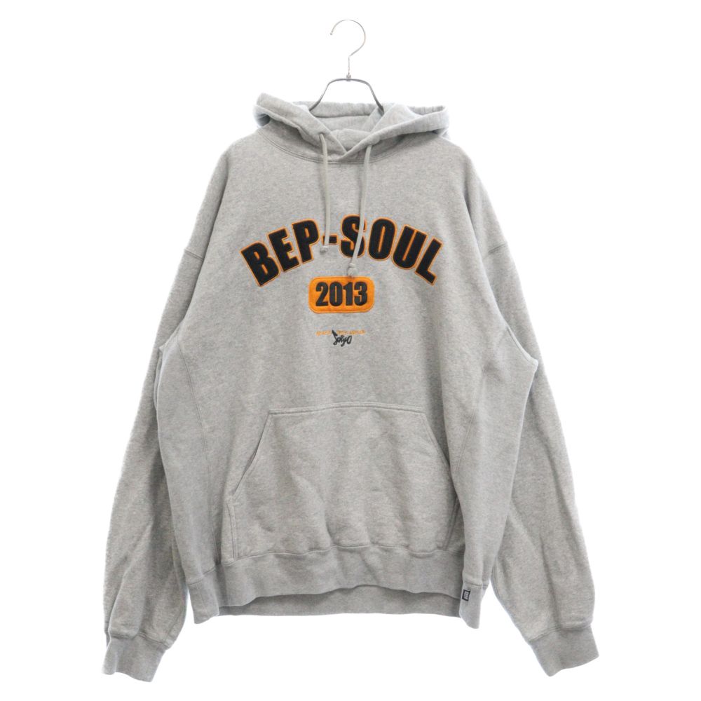 ブラックアイパッチ　BEP-SOULロゴプルオーバーパーカー グレー　M ブラックアイパッチ BEP-SOULロゴプルオーバーパーカー グレー M