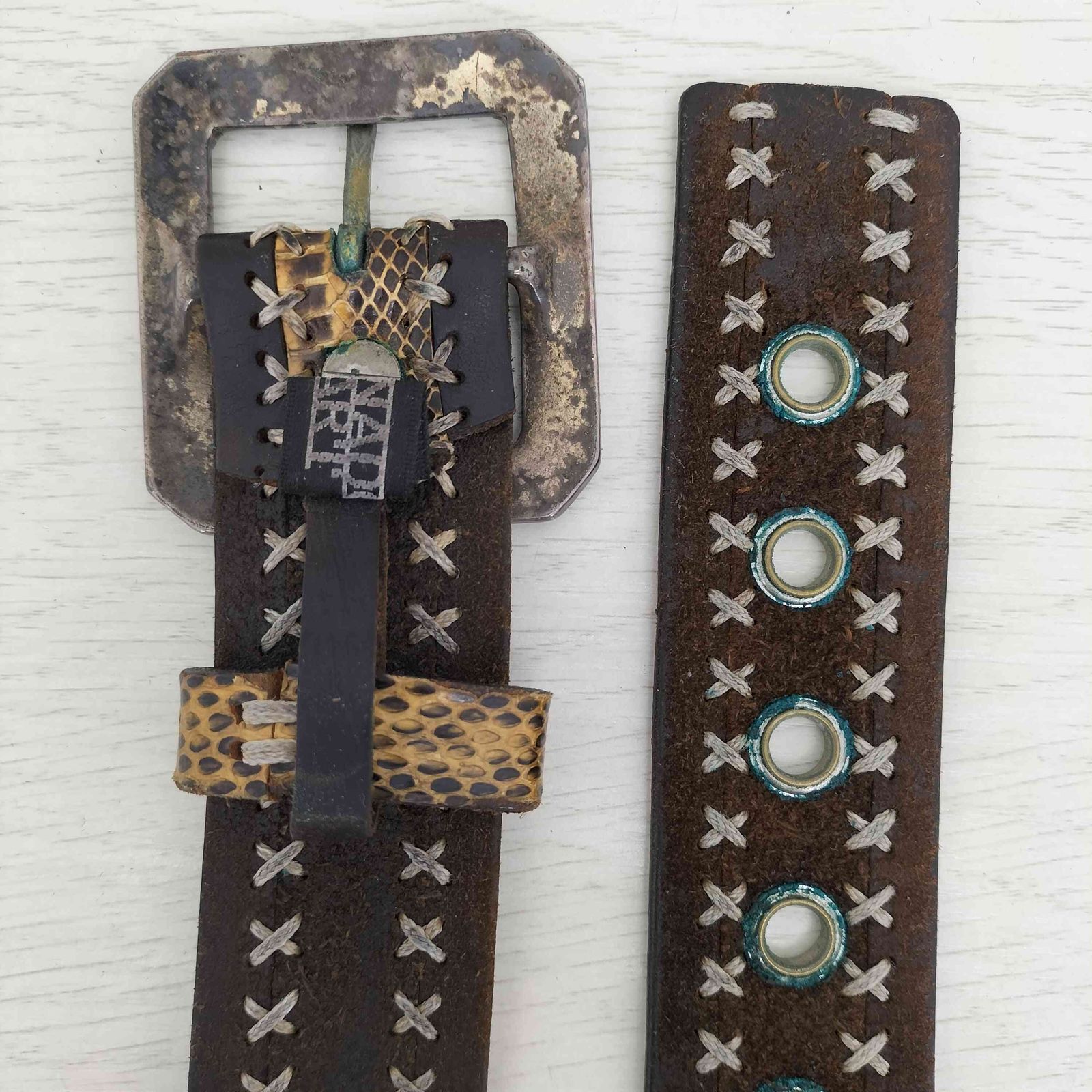 TORNADO MART スタッズ パイソン ベルト studs belt TORNADO MART スタッズ パイソン ベルト studs belt - メルカリ