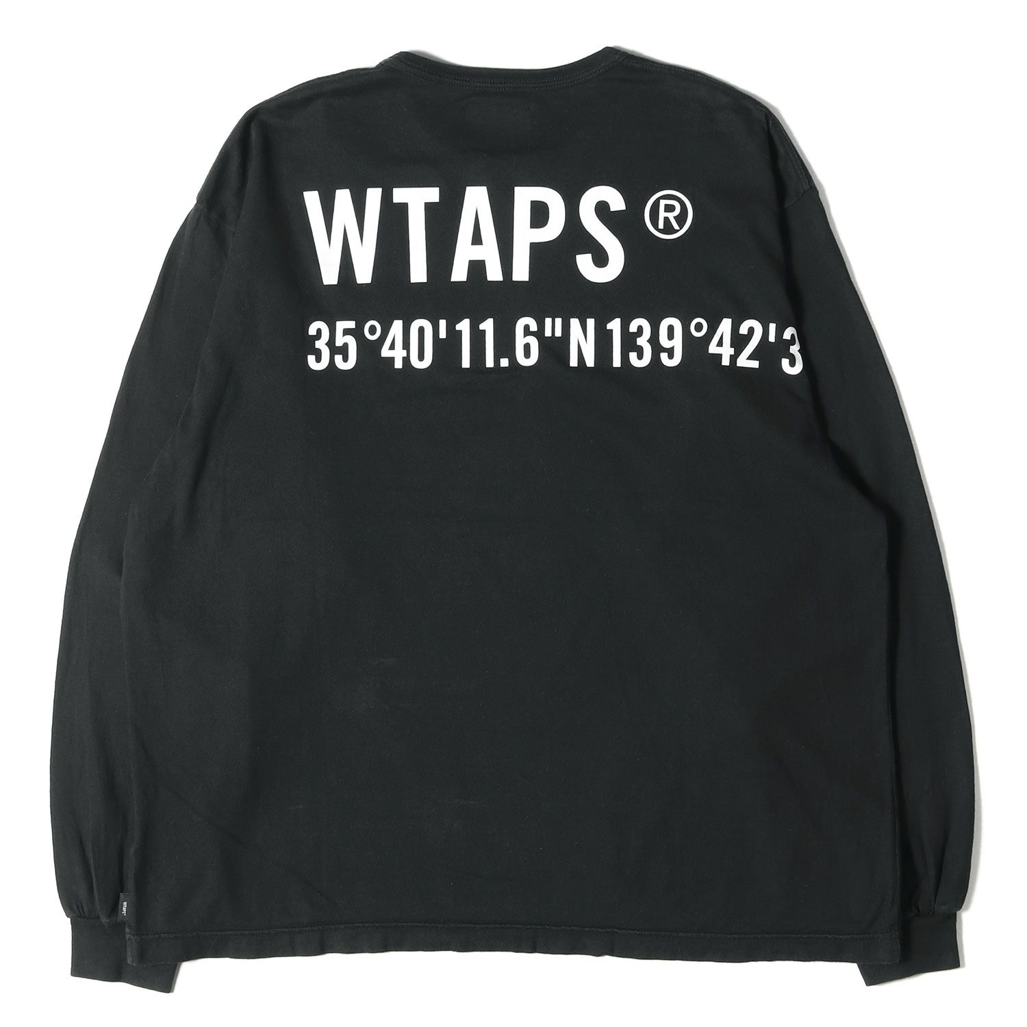 WTAPS ダブルタップス Tシャツ ビッグ GPS ロゴ ロングスリーブTシャツ