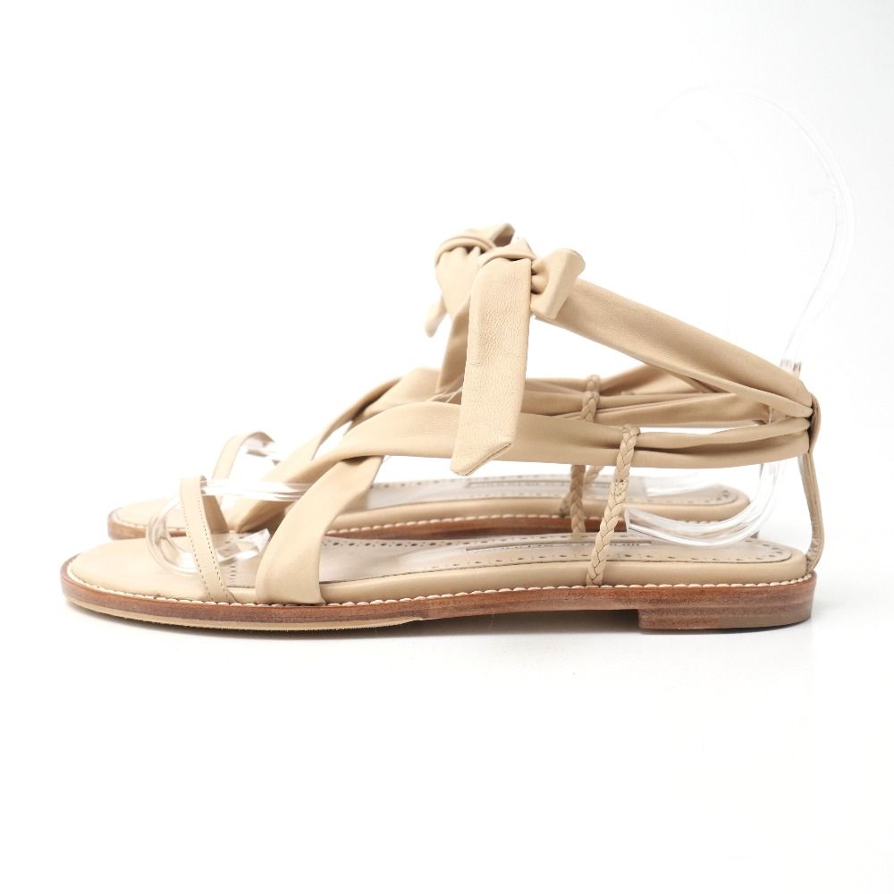 新品未使用　MANOLOBLAHNIK フラットサンダル　36 □未使用品□MANOLO BLAHNIK マノロブラニク サンダル サイズ36