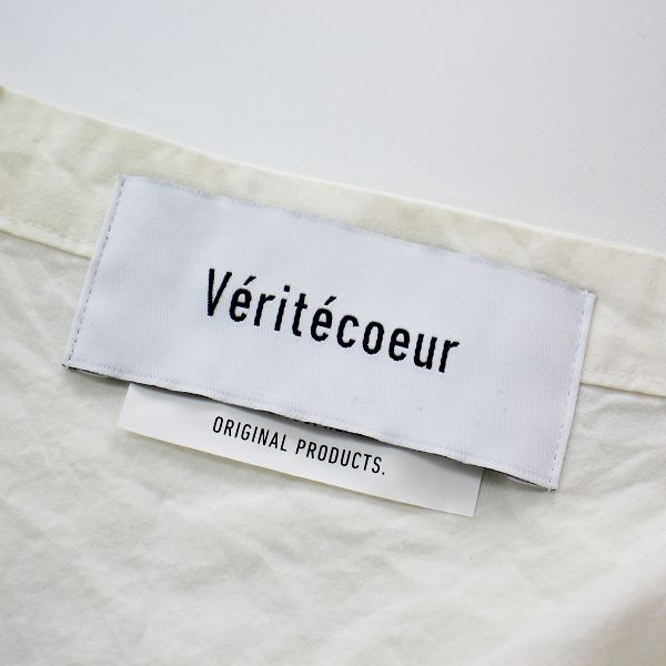 Veritecoeur ヴェリテクール VC-1687 コットンウェザーノーボタンコート F/ネイビー【2400012975316】