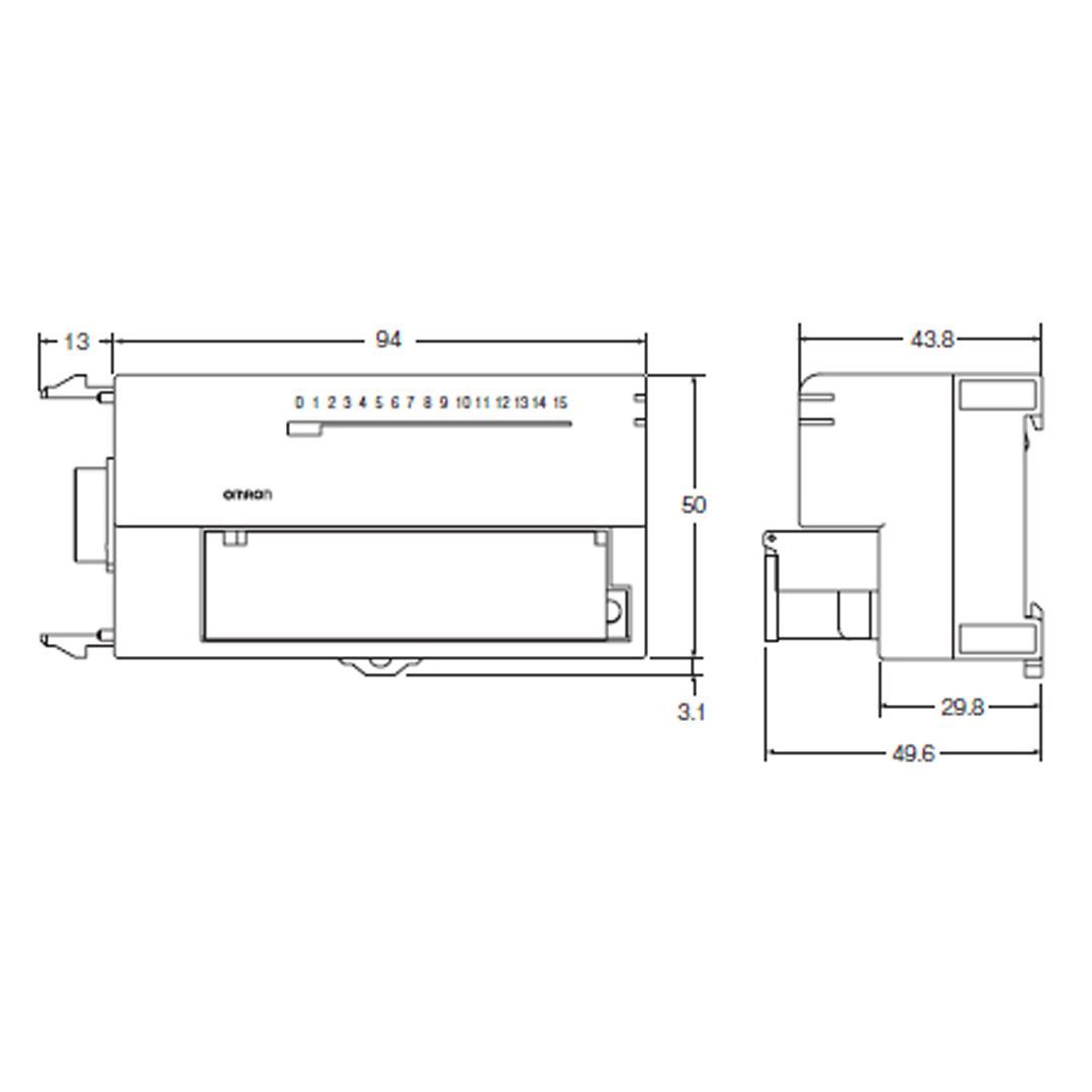 omron 拡張ユニット(正式製品型番:XWT-OD16-1)-